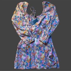 Wild Fable Multicolor Floral Long Sleeve Dress
